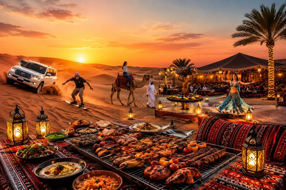 Desert Safari Dubai with BBQ dinner and evening camp