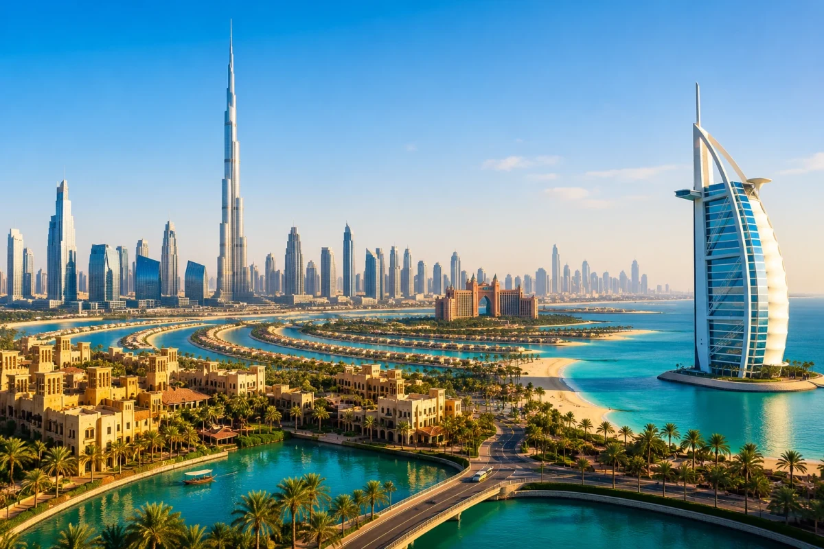 Dubai City Tour with famous skyline and city landmarks