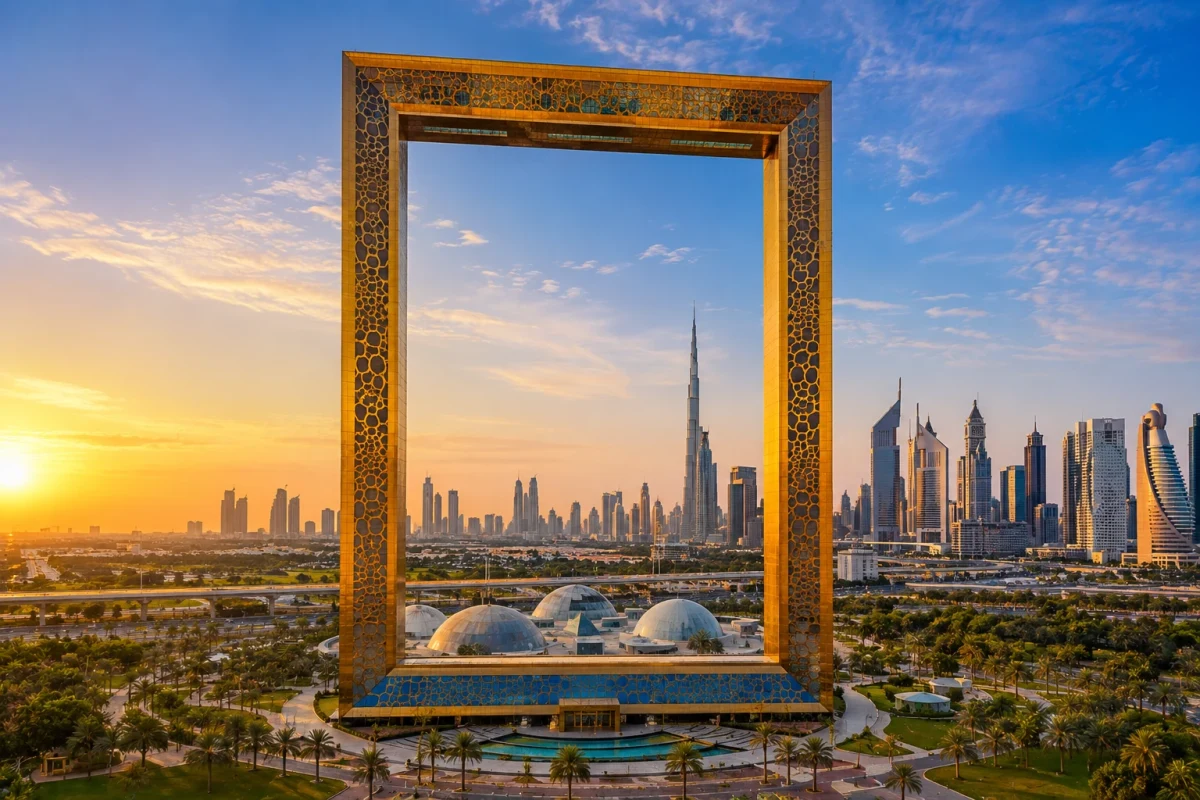 Dubai Frame Tickets with panoramic views of Dubai
